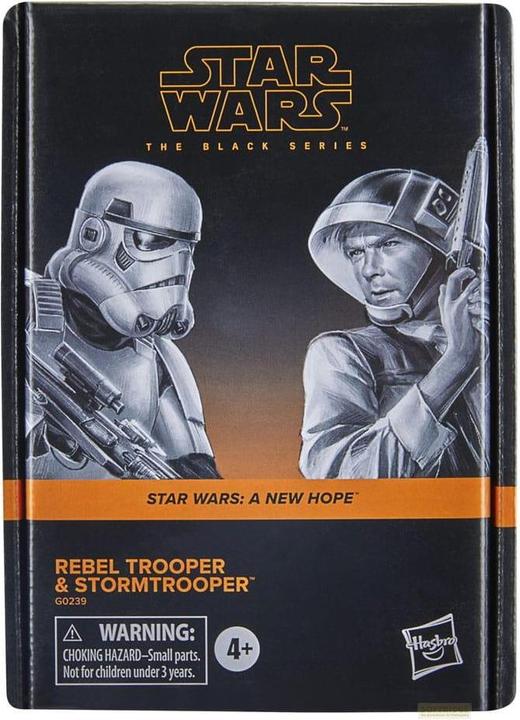Produktbild Hasbro Star Wars Episode IV Black Series Actionfiguren 2er-Pack Rebel Trooper & Stormtrooper 15 cm