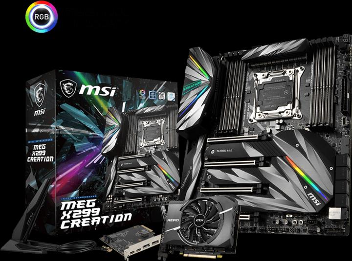 Produktbild MSI MEG X299 CREATION (LGA 2066, Intel X299, E-ATX)