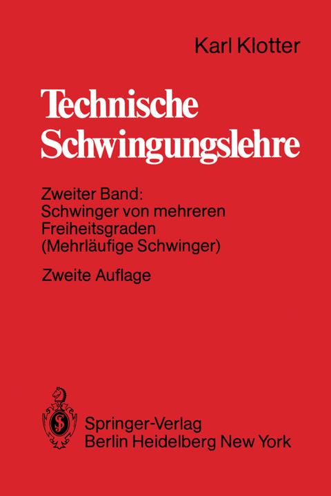 Produktbild Technische Schwingungslehre (Deutsch, 2012)