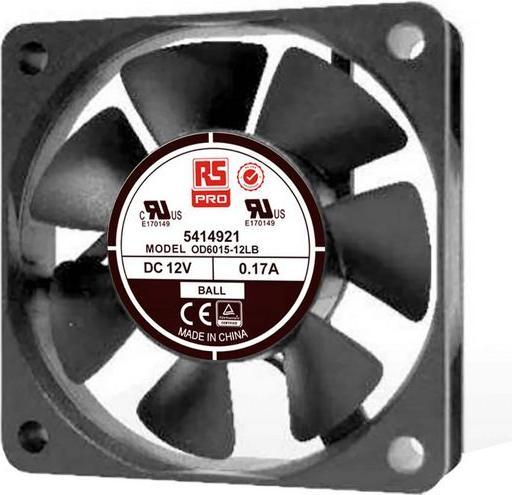 Immagine prodotto RS PRO Ventola Ass. Su Cuscinetti 12v (60 mm)