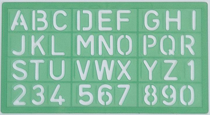 Produktbild Linex Schriftschablone Standart (3 cm)