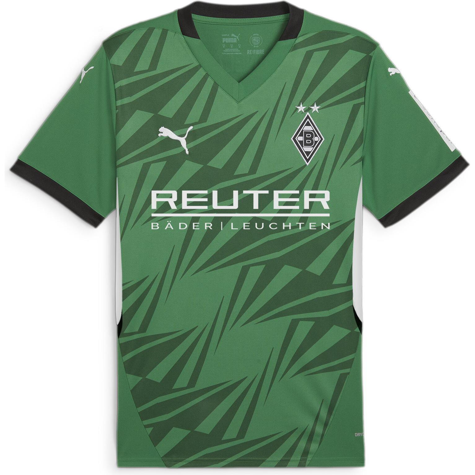 Puma, Herren, Sportshirt, BMG Away Jersey Replica with Sponsor (XXL), Grün, XXL