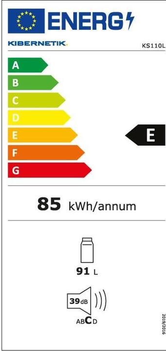 Energy Label Kibernetik Ks110l (91 l)