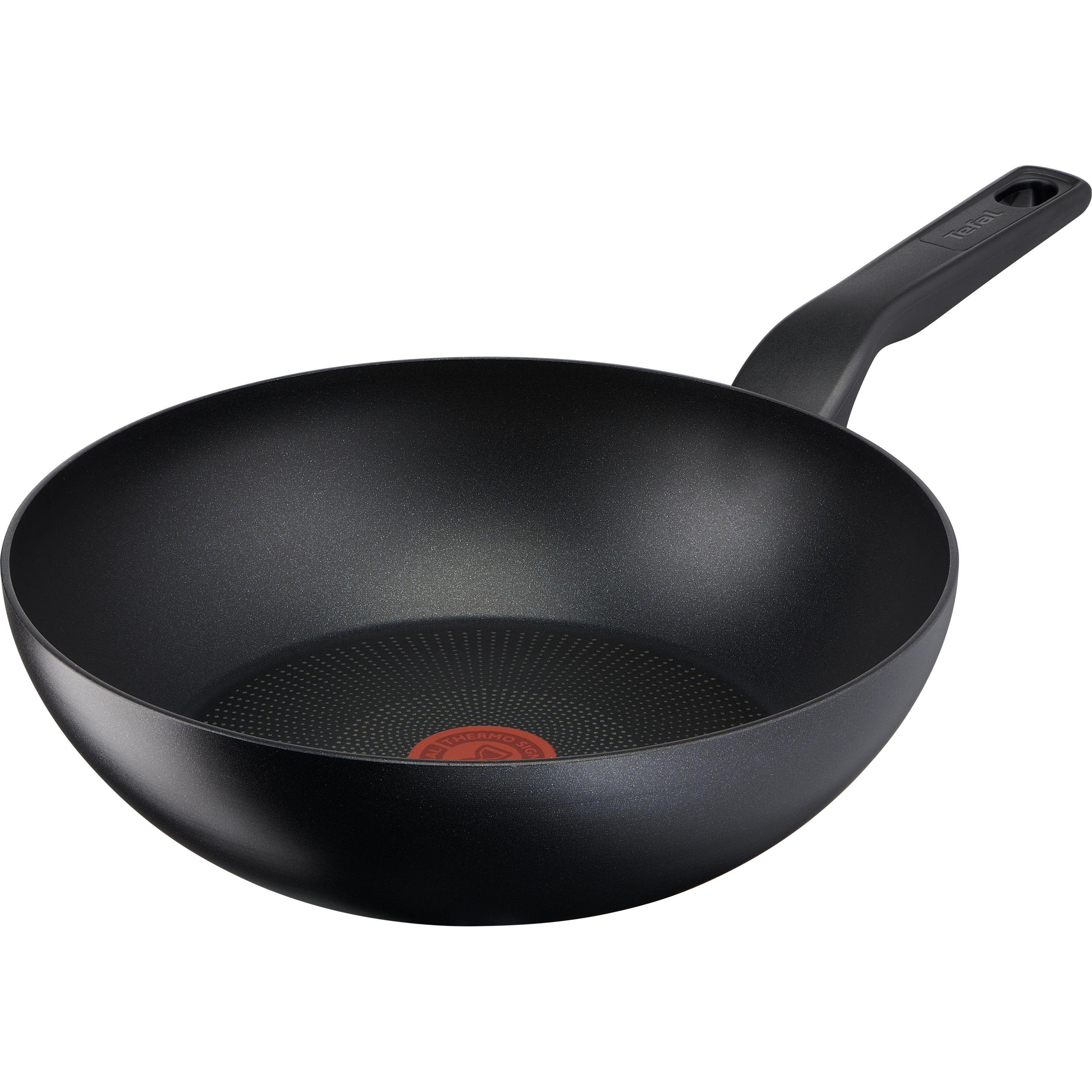 Tefal Force Wokpfanne 28 cm, Padella + Pentola, Nero