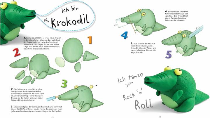 Produktbild Kunterbunte Tiere kneten. Ganz einfach aus drei Grundformen. Ab 4 Jahren