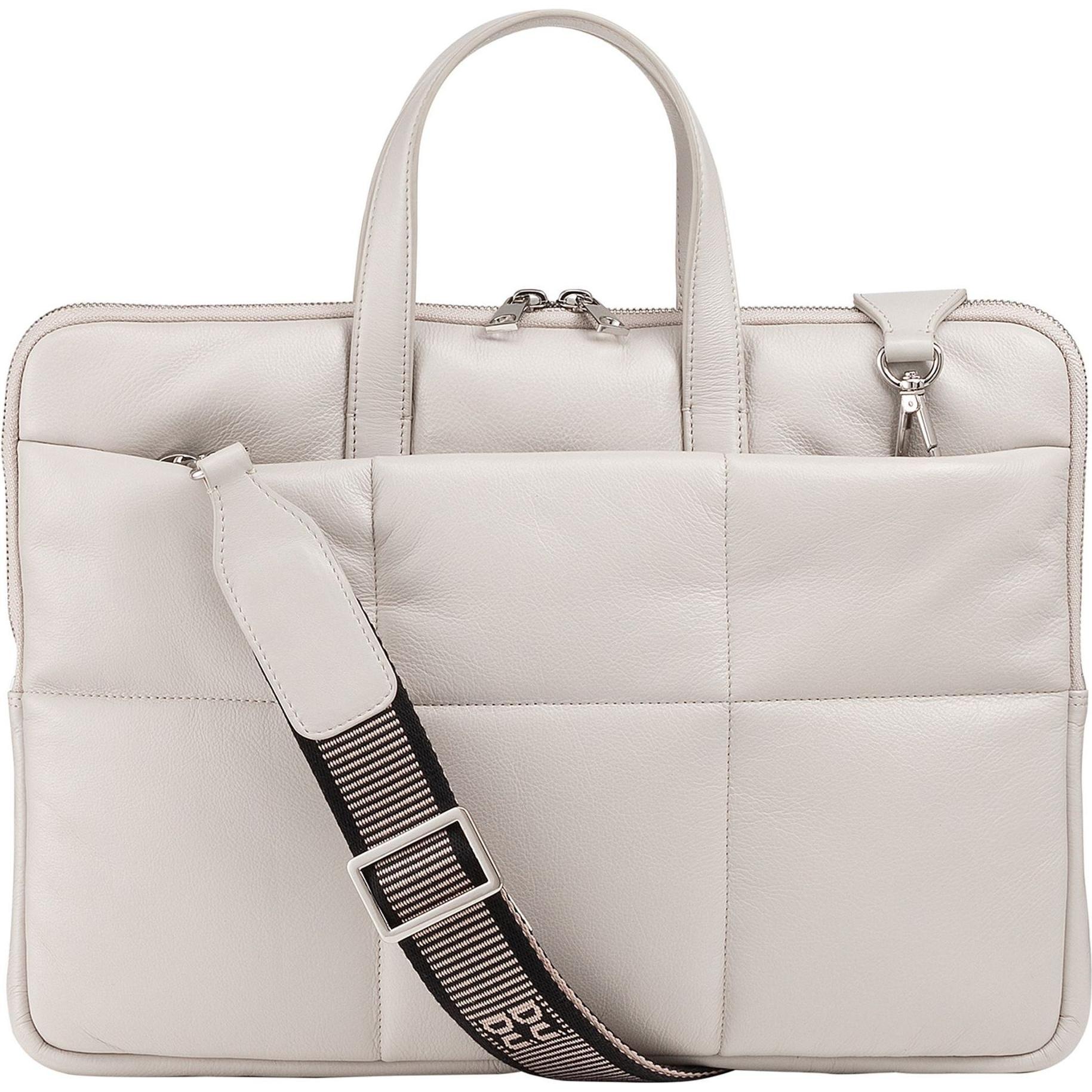 Thumbnail - Dudu Togean Laptoptasche Leder 36 cm (14.17"), Notebooktasche, Weiss