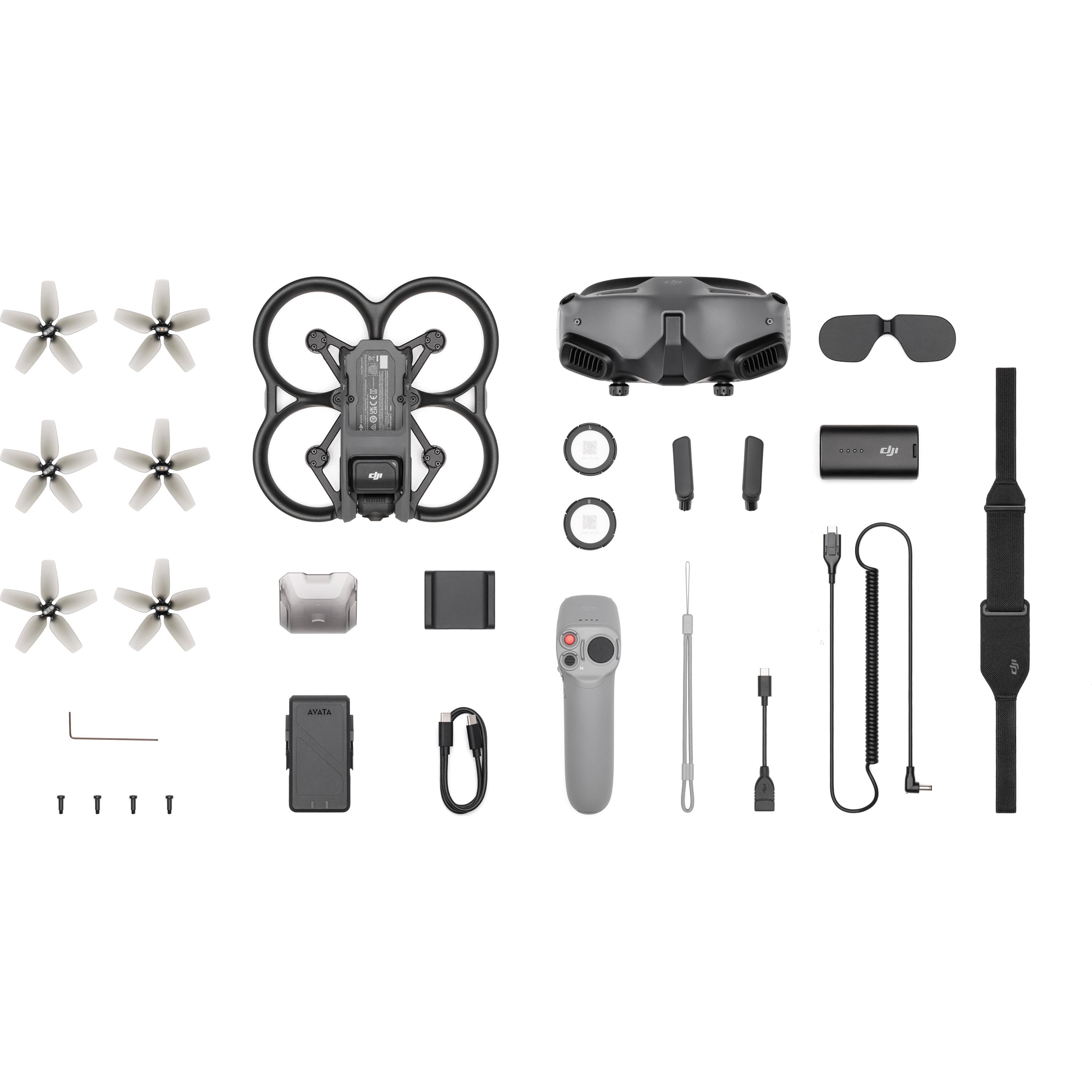DJI Avata Pro-View Combo (18 min, 410 g, 48 Mpx), Drohne, Grau