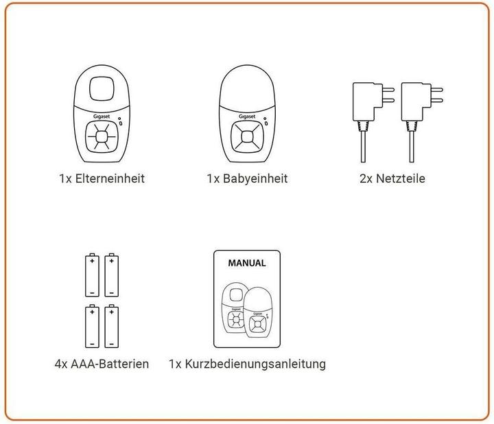 Produktbild Gigaset Baby 100 Audio CH Version (Babyphone Audio, 300 m)