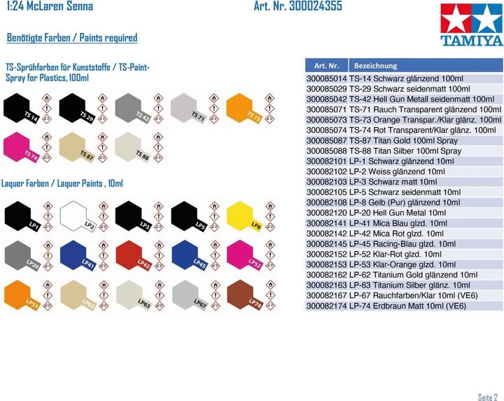 Produktbild Tamiya 1/24 McLaren Senna