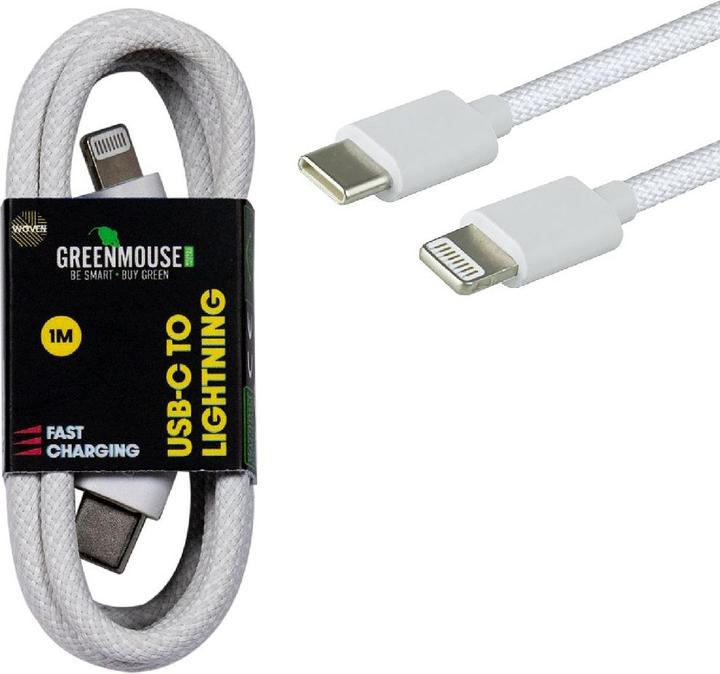 Nobrand Greenmouse Lightning Data Cable 1m WOVEN GRS (1 m)