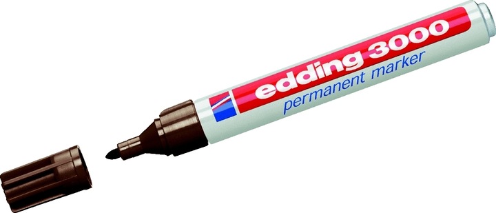 Actual product image Edding Permanent Marker 3000 (Dark brown, 1.50 mm, 1 x)