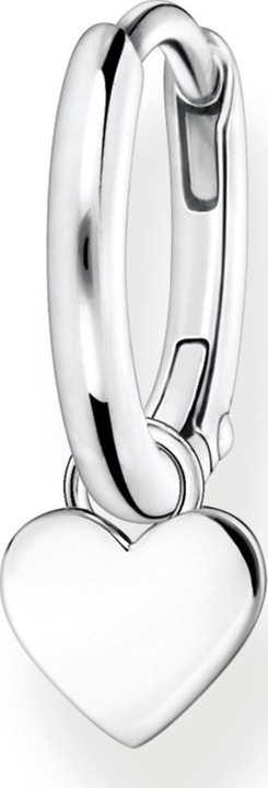 Actual product image Thomas Sabo Single Creole with Heart Pendant Silver (925 silver)