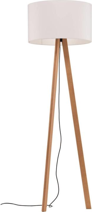 Produktbild Lucande ROTHFELS Rothfels Arim Tripod-Stehlampe, Buche, Chintz weiss (E27)