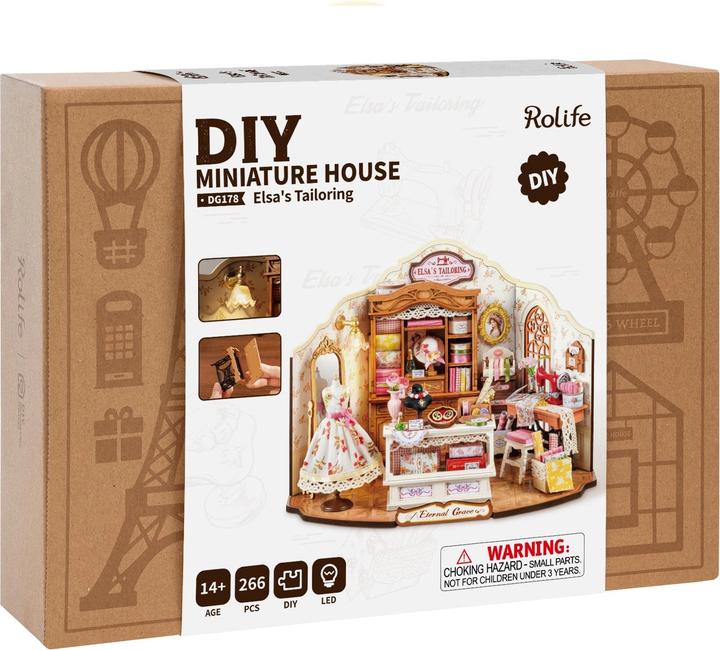 Actual product image Robotime Modellbausatz 'Elsa's Tailoring'