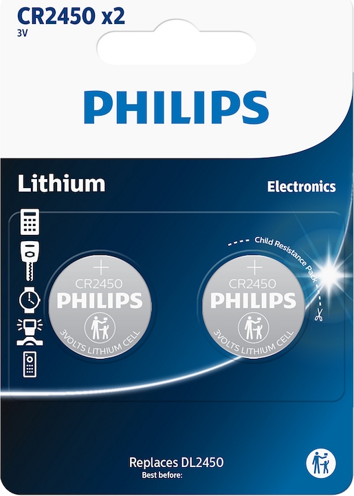 Immagine prodotto Philips Litio (2 pz., CR2450)