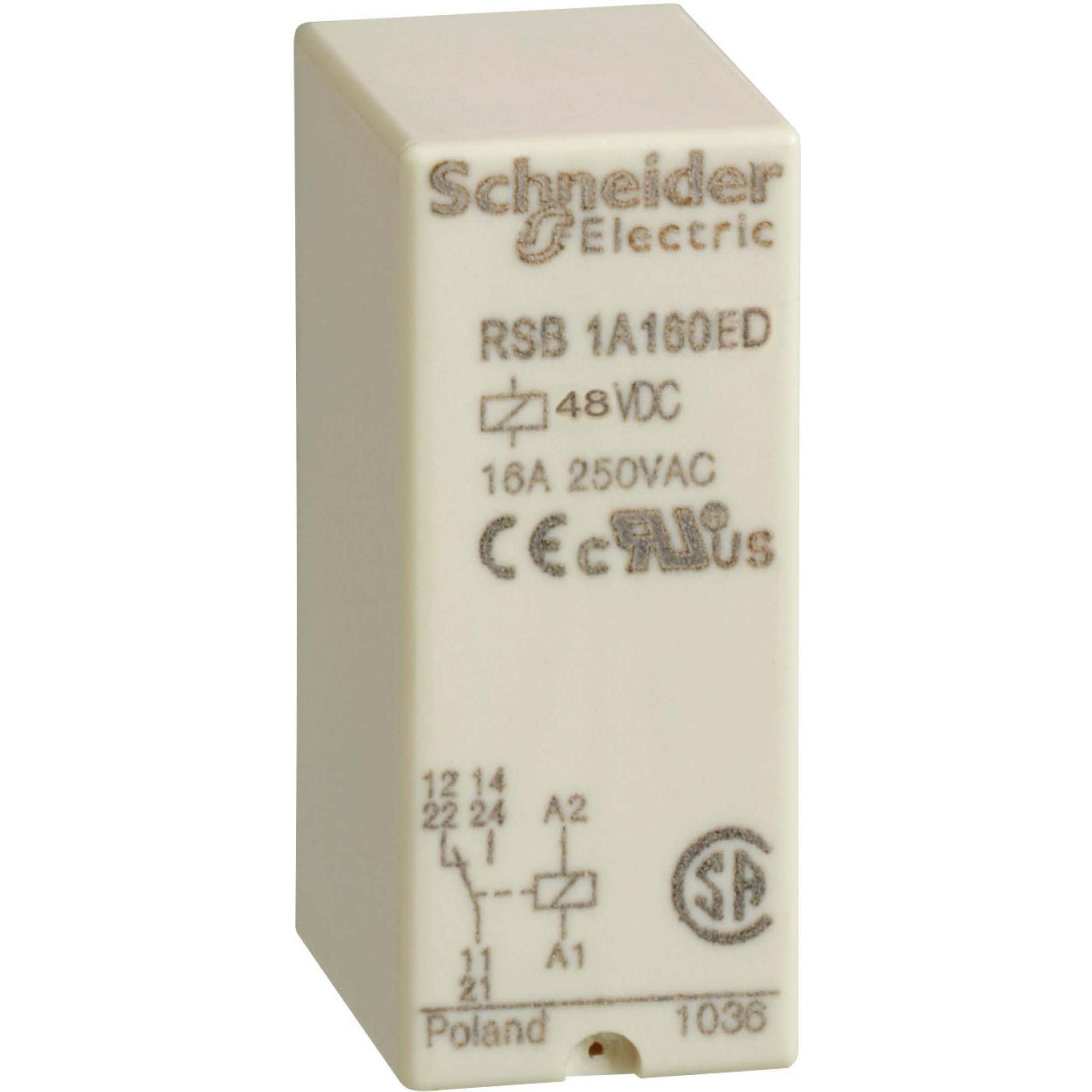 10x APC Schneider Electric GmbH Schnittstellenrelais 48V DC RSB1A160ED, Relais