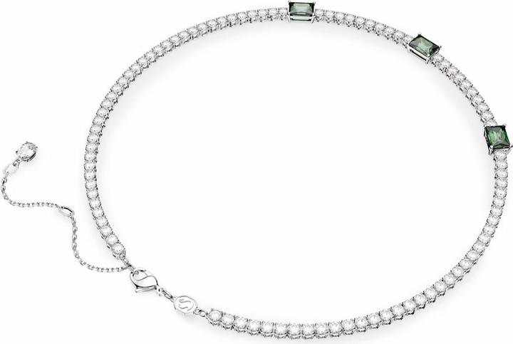 Immagine prodotto Swarovski Collana Tennis Matrix Vari Tagli Verde (Metallo Swarovski, 38 - 45 cm)