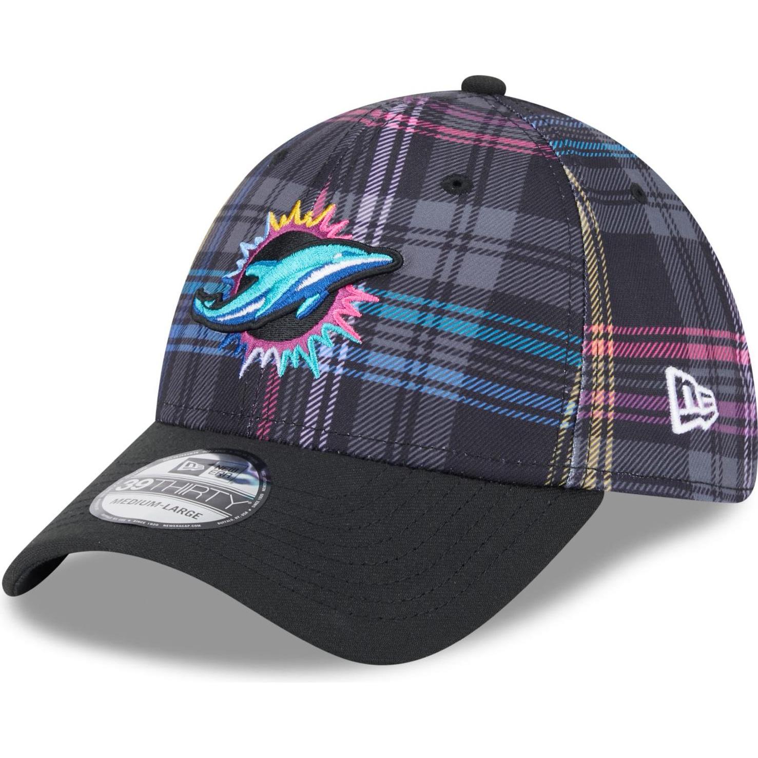 New Era, Herren, Cap, 39Thirty Cap - CRUCIAL CATCH Miami Dolphins - M/L, Mehrfarbig, (M)