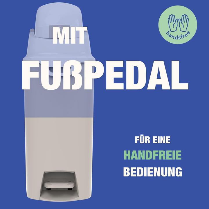 Produktbild Diaper Champ Windeleimer DiaperChamp One Medium Handsfree - ohne Nachfüllkassetten - für ca. 45-50 Windeln