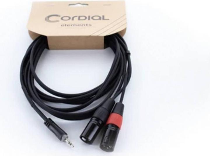 Image du produit Cordial EY 1 WMM XLR Y-Adapter (1x Klinkenstecker 3.5 mm - 2x XLR-Stecker 3 poli (éclats)