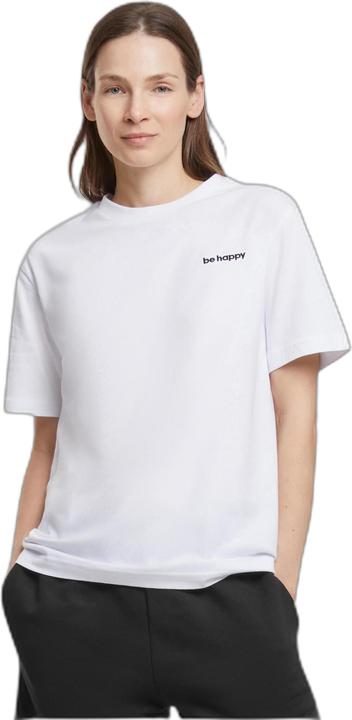 Produktbild Mister Tee MisterTee Be Happy Wording EMB Tee - 193913 (XS)