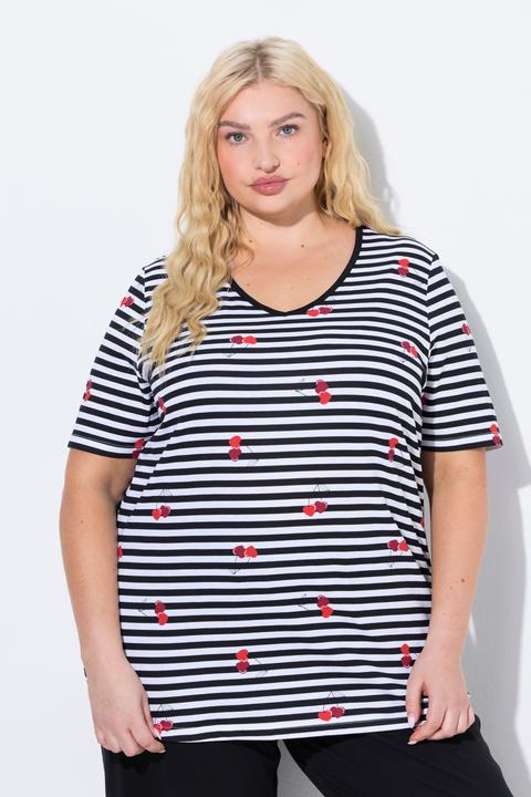 Image du produit Ulla Popken Haut de pyjama avec coeurs, manches courtes (46, 48)