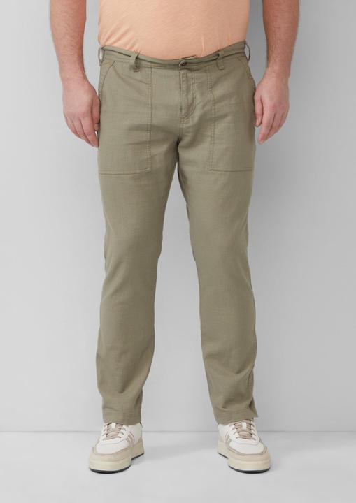 Actual product image S.Oliver Hose Detroit: Cropped-Hose aus Leinenmix im Relaxed Fit (W44/L32)