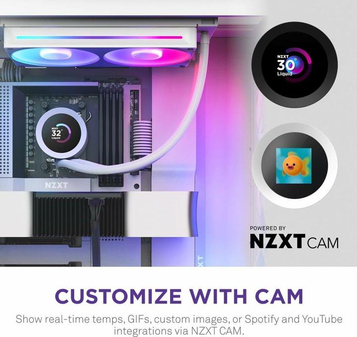 Actual product image NZXT Kraken Plus RGB 240 (weiss)