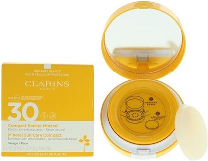 Immagine prodotto Clarins Sole - Compatto Solaire Minéral Visage SPF30 (Crema solare viso, SPF 30, 11 ml, 103 g)