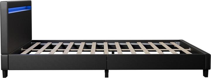 Actual product image Juskys LED upholstered bed Verona with slatted frame (120 x 200 cm)