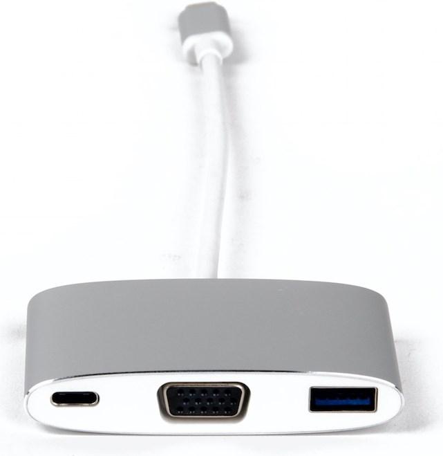 Produktbild LMP USB-C 3.1 zu VGA&USB3.0 Adapter (USB 3.0, USB Typ-C, VGA, 8 cm)