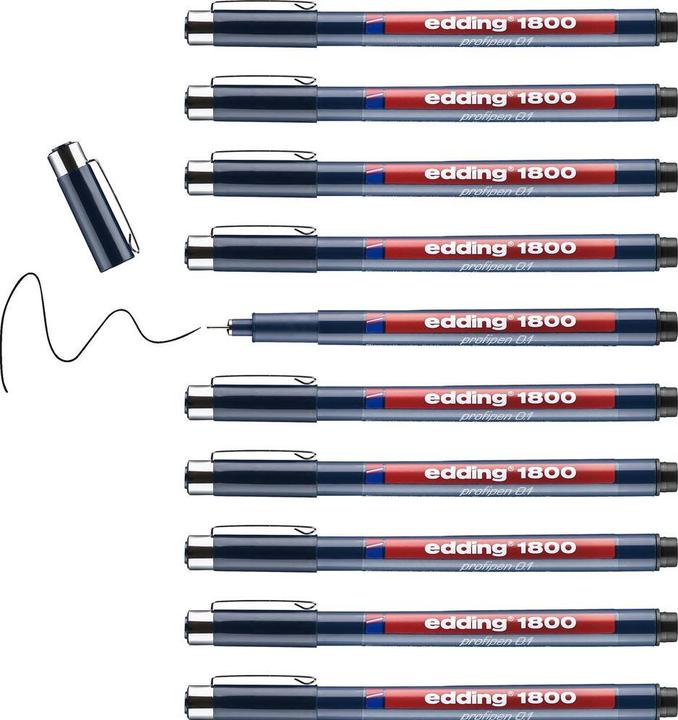Immagine prodotto Edding Consigli professionali 1800 (Nero, 1 x)