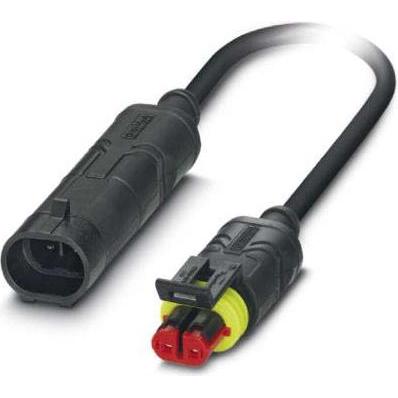 Phoenix Contact 1410761 Cavo di collegamento sensore/attuatore 3 m Numero di poli: 2 1 pz., Cavo + Spina elettrica, Nero