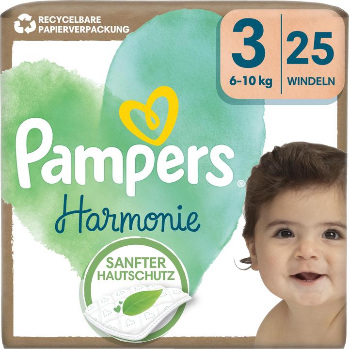 Produktbild Pampers Harmonie (Gr. 3, Tragepack, 25 Stk.)