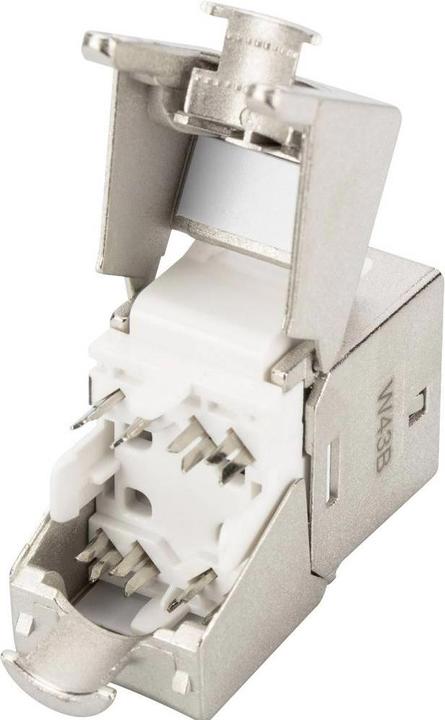 Productafbeelding Digitus CAT 6A keystone module, afgeschermd met intelligente kabelmanager (Schakelpaneel)