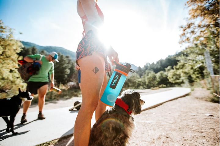 Actual product image Grayl GEOPRESS Purifier Bottle - Bali Blue (0.71 l)