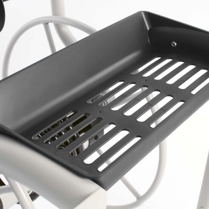 Produktbild XPOtool Schlauchtrommel Metall Wand Kurbel Wasserschlauch Aufroller Garten (60 m)