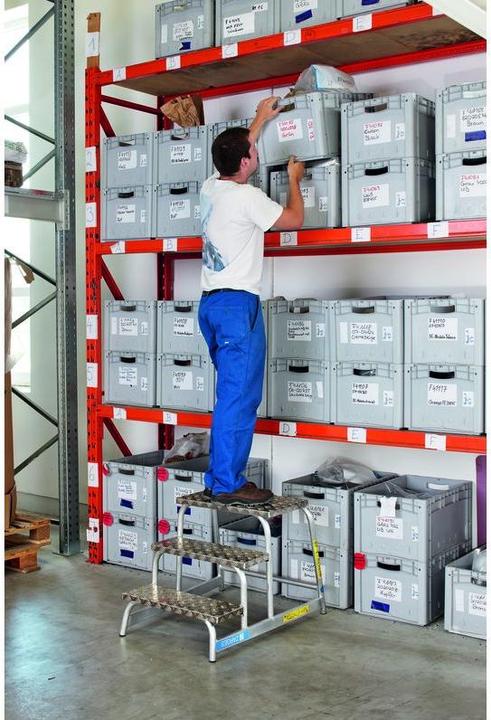 Actual product image Zarges Aluminium machine step Z 600 3 steps 0.6 (Working platform, 57.70 cm)