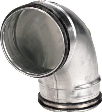 Lindab Curva 90° 63 mm GALV pressato