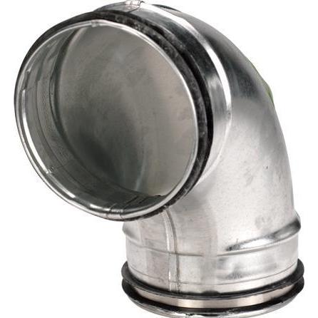 Lindab, Belüftungssystem, Biegung 90° 63 mm GALV gepresst