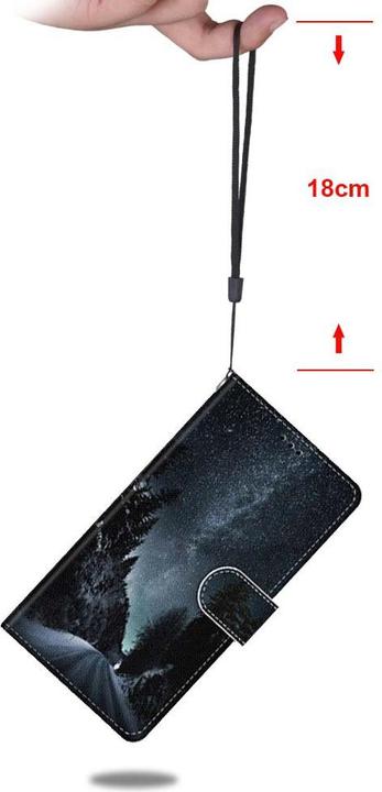 Produktbild Ueli Express iPhone 13 Pro Buch Etui Tasche mit Kartenfach Nachthimmel (Apple iPhone 13 Pro)