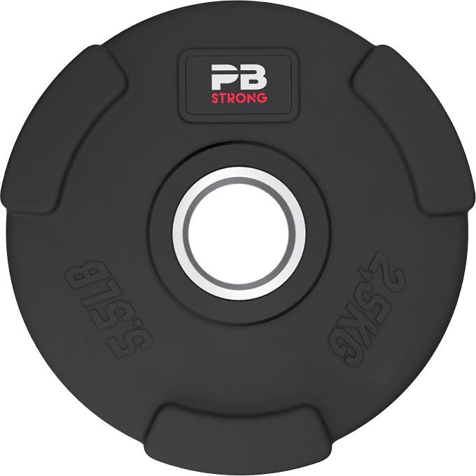 Actual product image Perform Better 3-Handle Weight Plate Rubberised Black (pcs) (1 x 2.5 kg)