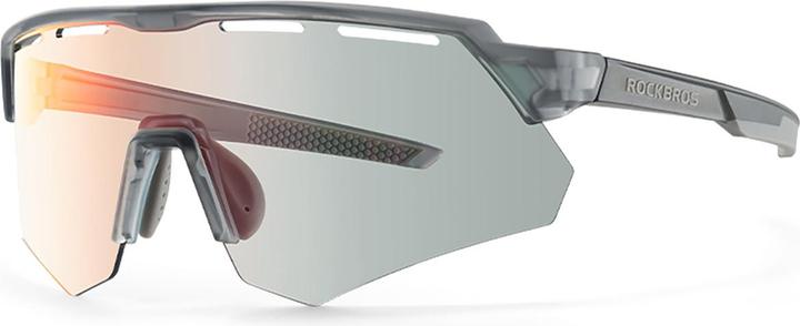 Actual product image Rockbros Polarised Cycling Glasses with UV Protection and Corrective Insert - Gray (Grey, Grey)