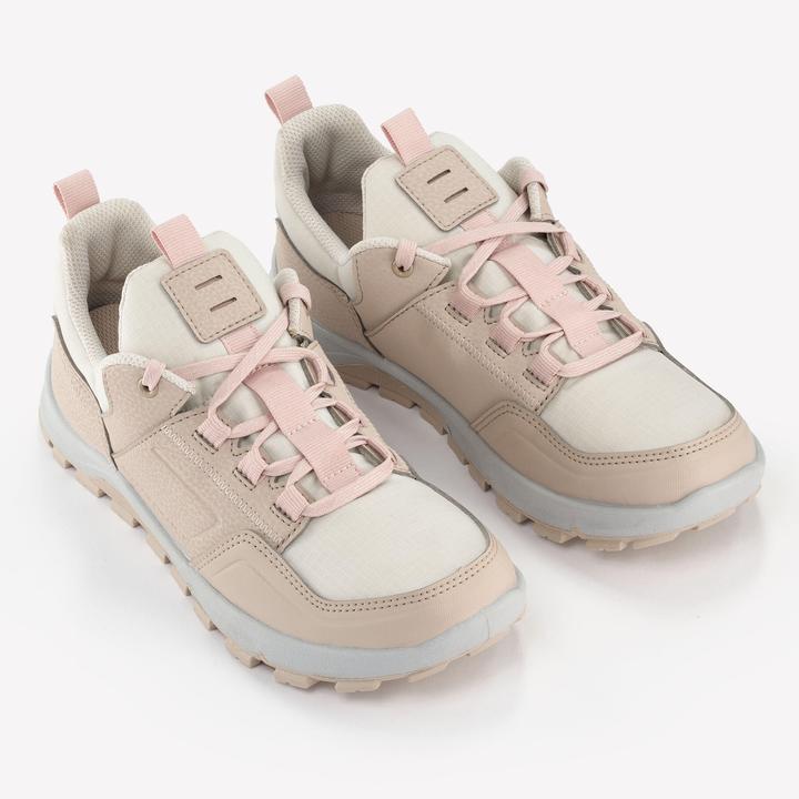 Produktbild Quechua Wanderschuhe Kinder Grösse 35-38 niedrig mit Schnürung - NH500 Low beige/rosa (38)