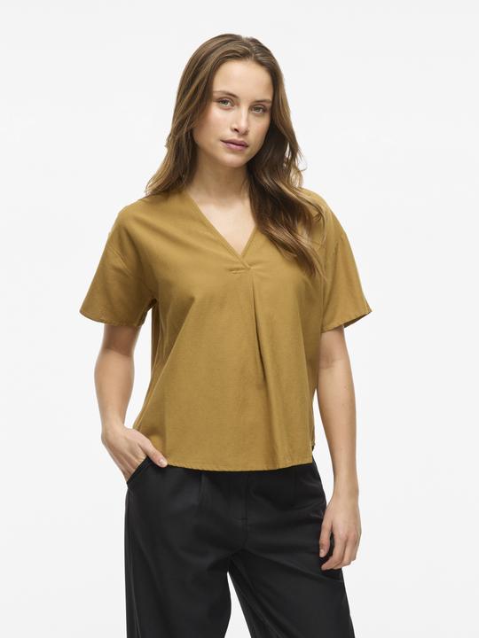 Produktbild Vila V-Ausschnitt Oberteil mit kurzen Ärmeln (40)
