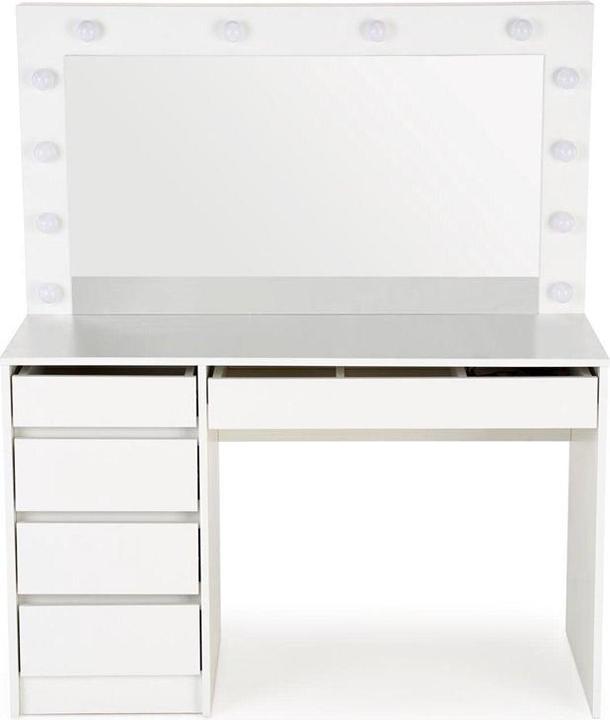 Actual product image Halmar Makeup table Hollywood XL, white, with mirror (120 x 55 x 140 cm)