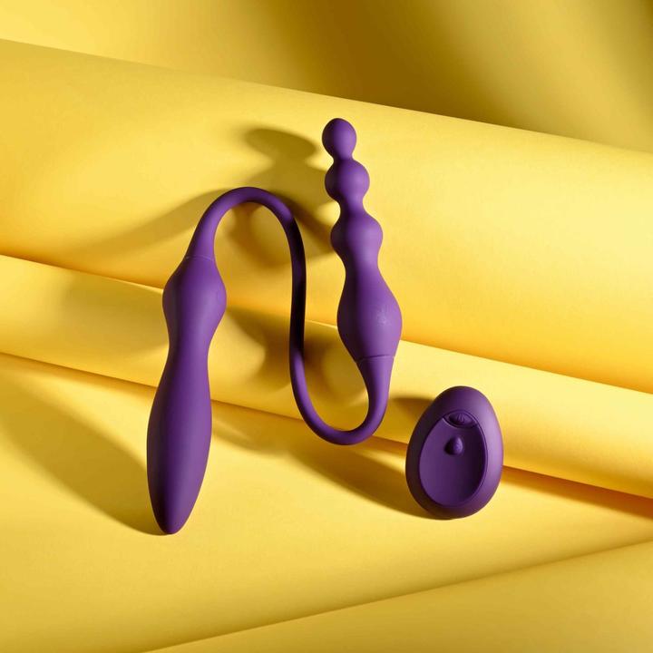 Actual product image Playboy - This & That Double Vibrator - Purple
