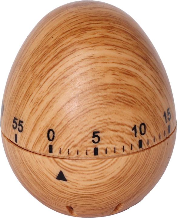 Produktbild Ootb Kurzzeitwecker, Ei in Holzoptik, ca. 7 x 6 cm