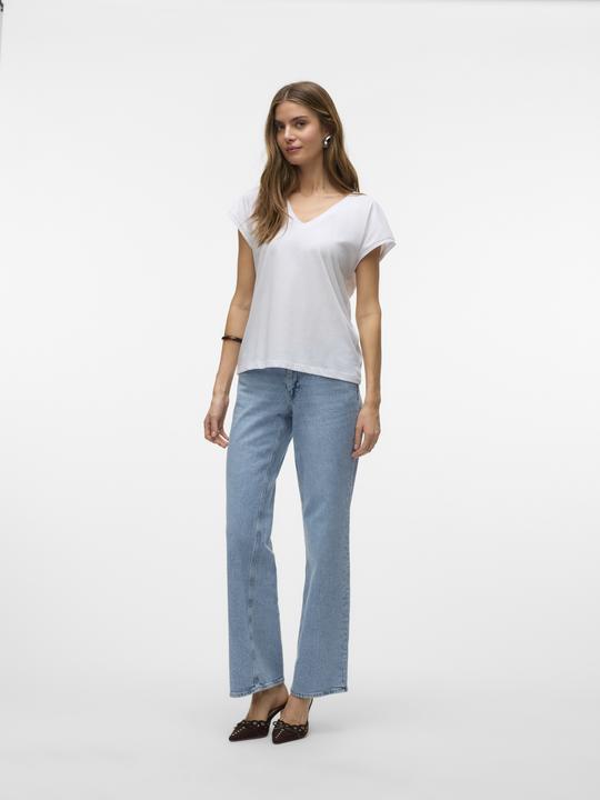 Actual product image Vero Moda Vmluna Ss V-Neck Tee Jrs Noos (XS)