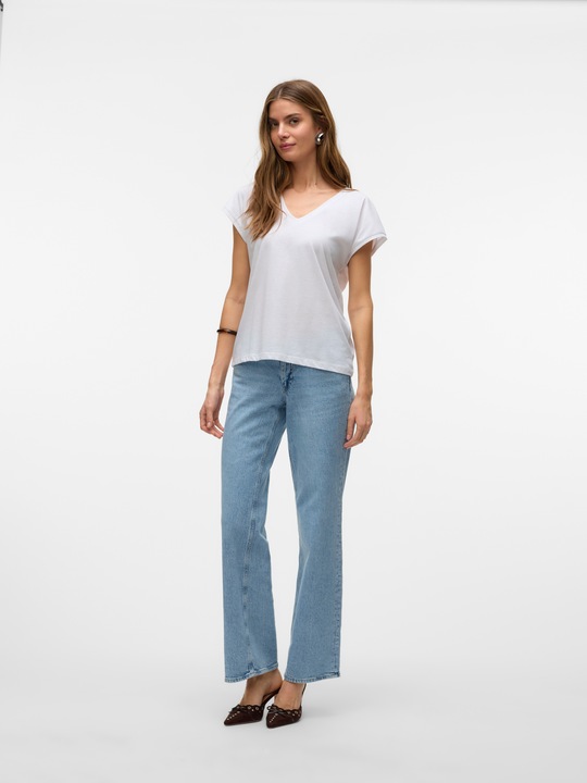 Produktbild Vero Moda Vmluna Ss V-Neck Tee Jrs Noos (XS)